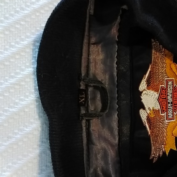 Harley Davidson heavy leather riding jacket. - Picture 5 of 9